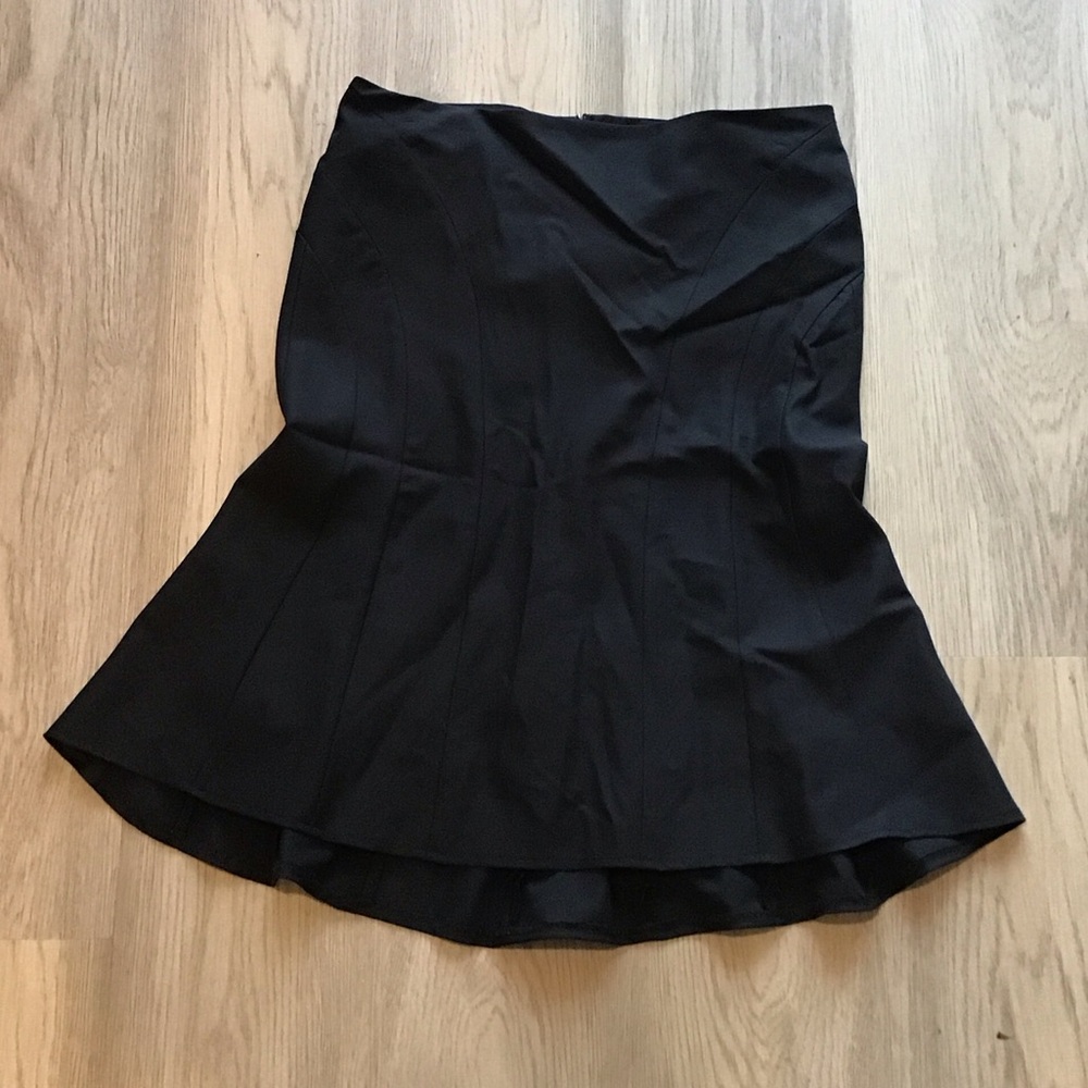BCBGMaxAzria Black A-Line Skirt